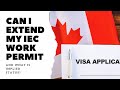 Can I extend my IEC work permit and what is implied status?