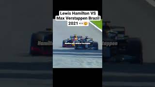 Lewis Hamilton VS Max Verstappen Brazil 2021 👀🤯 #shorts #f1 #lewishamilton #maxverstappen