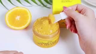 Vitamin C and Turmeric Face Scrub Cream Organics Microdermabrasion Facial Scrub