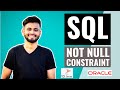 SQL NOT NULL CONSTRAINT | SQL tutorial for beginners | Learn SQL basics