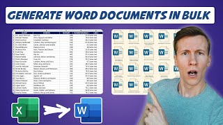 Generate MS Word documents in bulk based on an Excel list using Python