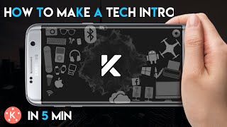 How to make a tech intro in kinemaster | With  free template  | KRISH'S GRAPHICS