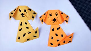 How to make a paper dog tutorial / Easy origami dog / perro de papel / бумажная собака / Paper dog