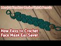 Konektor Masker Rajut Untuk Pemula // How Easy to Crochet Mask Ear Saver // Face Mask Adapter