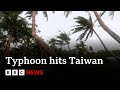 Taiwan hit by super typhoon Kong-rey | BBC News