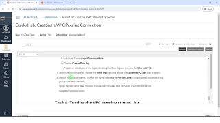 Guided lab: Creating a VPC Peering Connection|Module 8: Connecting Networks|AWS CLOUD ARCHITECTING