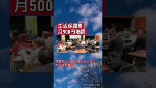 生活保護費 月500円増額