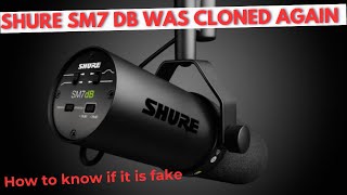 Shure SM7dB Fake vs Original:The legendary Shure microphone was cloned again