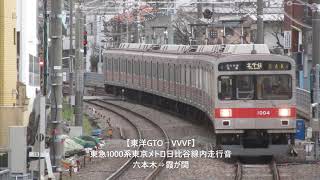 【鉄道走行音】東急1000系 東洋GTO‐VVVF 東京メトロ日比谷線 六本木⇒霞が関