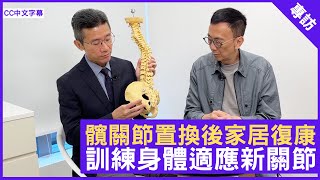 髖關節置換後家居復康 訓練身體適應新關節 - 鄭丹瑞《健康旦》脊骨神經科醫生 #陳竣煒 註冊運動治療師 #聞家皓 (CC中文字幕)