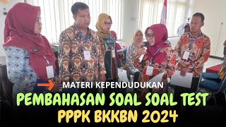 LATIHAN SOAL TES PPPK BKKBN 2024 - SUBSTANSI KEPENDUDUKAN