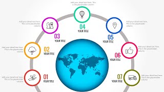 Create 7 Circular Options Infographic Slide in PowerPoint