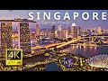 Singapore  4k In Ultra HD HDR 60 FPS l DRONE  View l Singapore  8k Film