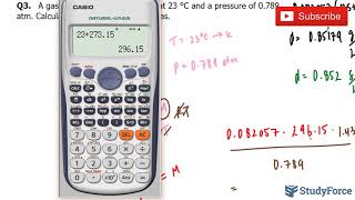 ⚗️ Solving Density Problems (Question 3)
