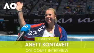 Anett Kontaveit On-Court Interview (1R) | Australian Open 2022