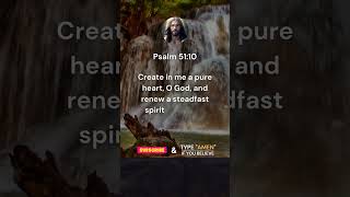 Psalm 51:10 #shortsvideo #jesuslovesyou #jesuschrist #godsword #bibleverse #jesus #god