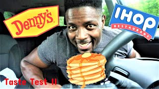 IHOP vs Denny's Taste Test #PancakeBattle #ButtermilkPancackes #IHOP #Dennys
