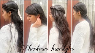 Christmas Hairstyles❄️#christmashairstyles #christmashairstyle