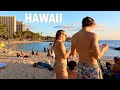 [HAWAII PEOPLE] Walking Waikiki Beach at Sunset