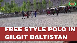 free style polo in chorbat ghanche  gilgit baltistan 2017 || with ali hussain balti music ||