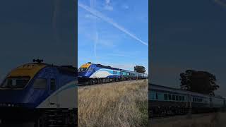 Melbourne to Sydney XPT at Junee, NSW, Australia.