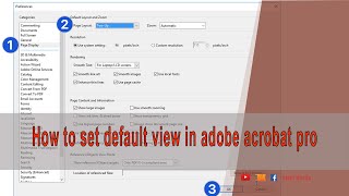 How to set default view in adobe acrobat pro | របៀបកំណត់ការបង្ហាញនៅលើadobe acrobat