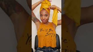 Simple Head Wrap Tutorial | Loc Journey