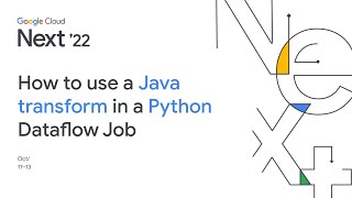 How to use a Java transform in a Python Dataflow Job