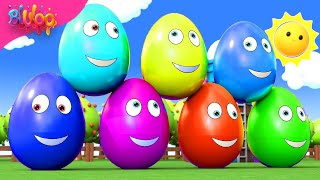 Surprise Eggs Kids Song | Colorful Eggs | BluLoo Nursery Rhymes & Kids Songs