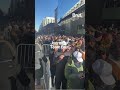 crowd forms outside capital one arena to view trump s inauguration