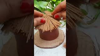 DIY How To Make Mini Hut With Natural Clay || Mitti House Making Easy..