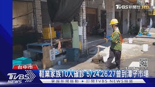 鞋業家族10人確診 5/24.26.27曾到潭子市場｜TVBS新聞