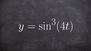 Use the chain rule with sine to take the derivative