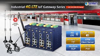 Industrial 4G LTE IoT Gateway Series (ICG-2515W-LTE Series)