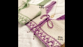 How to decrease in Moss Stitch | Dilly Dally by Blessa