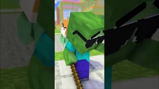 Monster School ： Alex Troll Baby Zombie And The End - Minecraft Animation  #minecraft #shorts #meme
