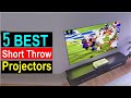 ✅Top 5 BEST Ultra Short Throw Projectors of 2023 | 4K Laser Projectors!/best short throw projectors