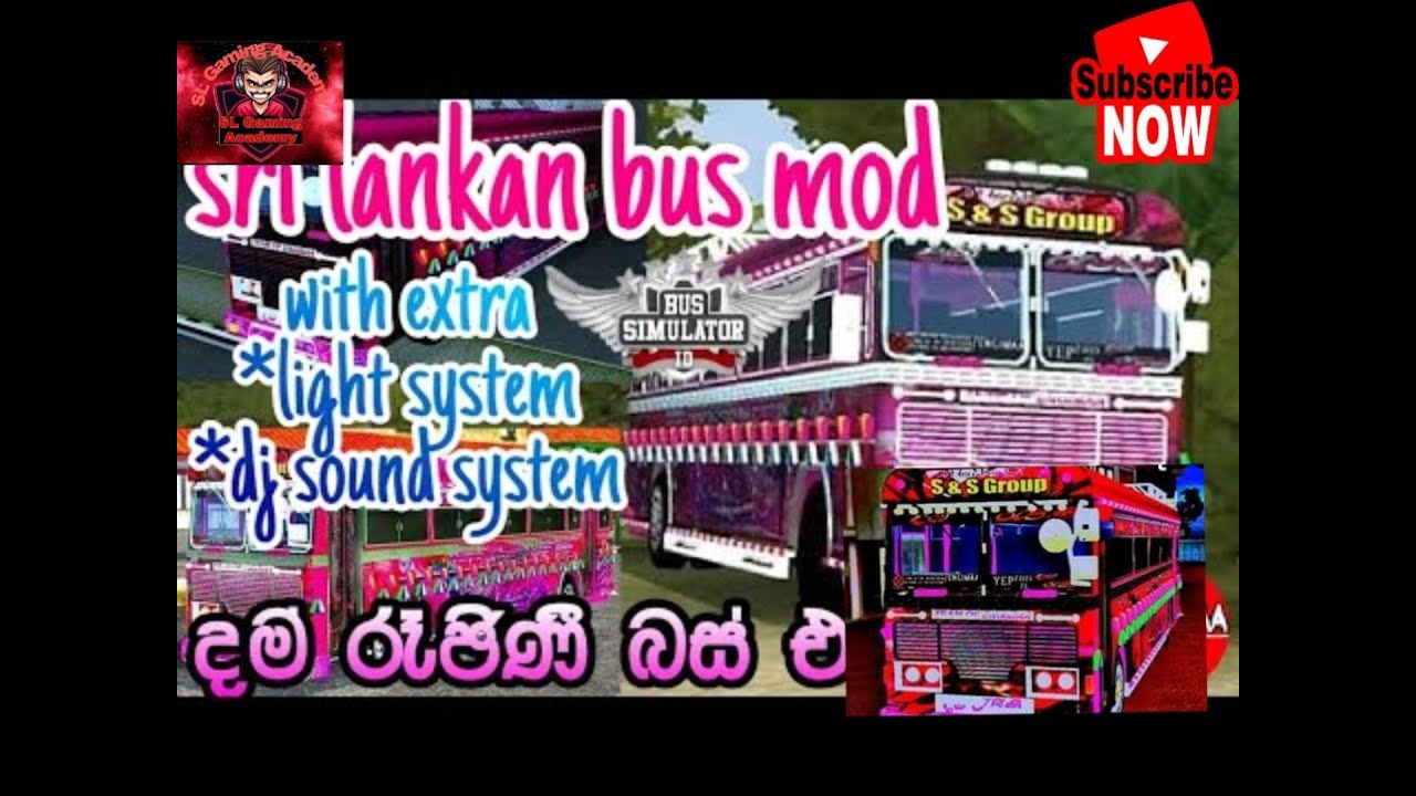 How To Add Dam Rajina Bus Mod For Bus Simulator Indonesia | Sinhala ...