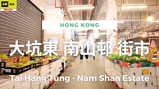 【HK 4K】大坑東 南山邨 街市 | Tai Hang Tung - Nam Shan Estate | DJI Pocket 2 | 2022.07.07