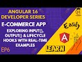 E-Commerce Angular Dev Series | Exploring Input, Output & Lifecycle Hooks | Real-Time Examples | EP6