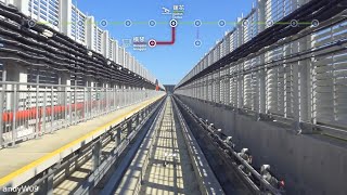 【第一視角POV】【澳門輕軌】橫琴綫 蓮花⇋橫琴 Macao Light Rapid Transit Hengqin Line Front View Time-Lapse POV