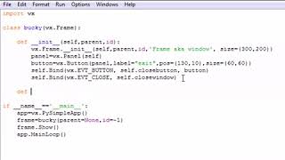 wxPython Programming Tutorial-2. Creating Buttons.