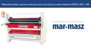 Nakładarka kleju walcowa dwustronna mechaniczna BURKLE BDL 1300 - Mar-Masz | Woodworking Machines