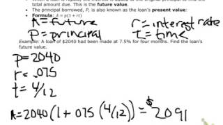 CCD Math 120 8.3.1 - Simple Interestccd