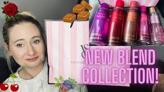 NEW VICTORIA SECRET BLEND COLLECTION!! FIRST IMPRESSIONS + a little PINK clothes haul  🍒🌹🍮🥃