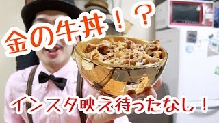 インスタ映えがスゴイ！金の牛丼を買ってみた！【牛丼一杯で何でも屋】