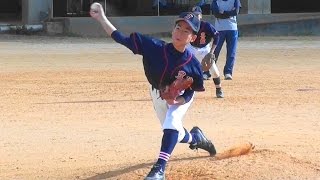 宮里憲申 投手(豊見城中1年) 9奪三振の力投！ 第51回島尻地区中学校軟式野球1年生大会2回戦vs三和中　H29.1.28　兼城中学校