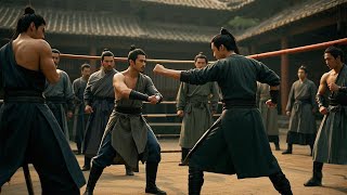 【Movie】廢材小夥擂台比武被瞧不起，以一敵十打敗眾多武林高手#kungfu ⚔️#功夫