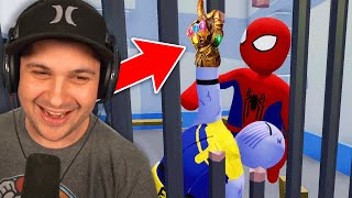 Can Spider-Man and Thanos ESCAPE PRISON!? | Human Fall Flat