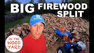 Big Firewood Splitting Day! - #467